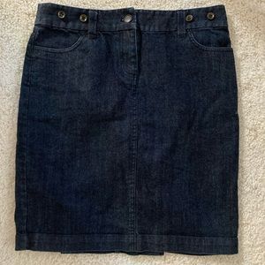 J Crew denim jean skirt sz 8